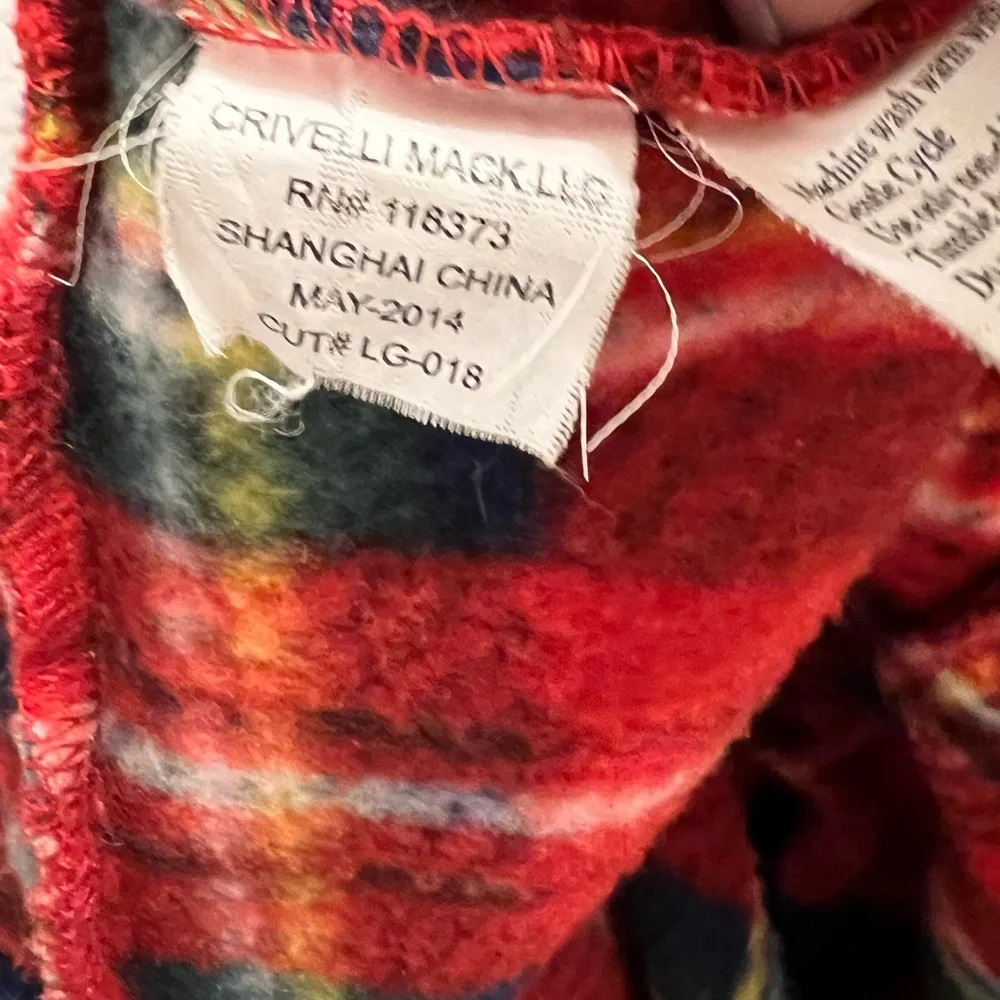 Toddler Girls Mack & Co Red Plaid Pea Coat 3T